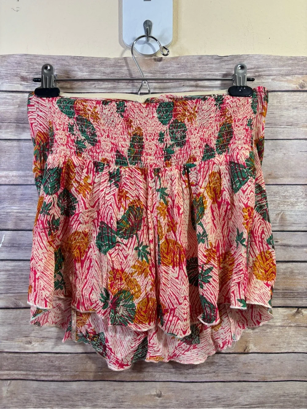 NWT Free People Floral Print Strapless Top Size Medium